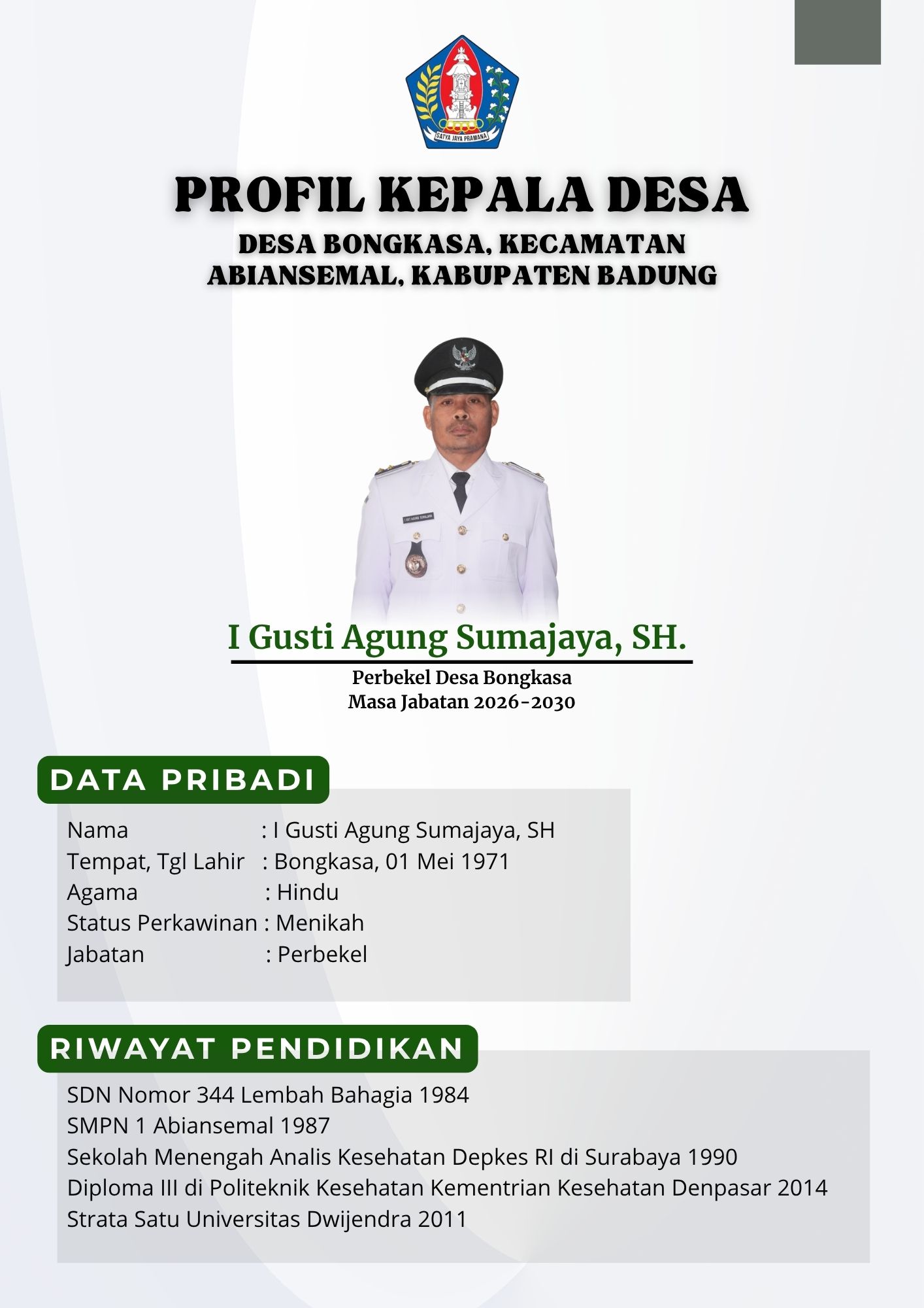 PROFIL KEPALA DESA