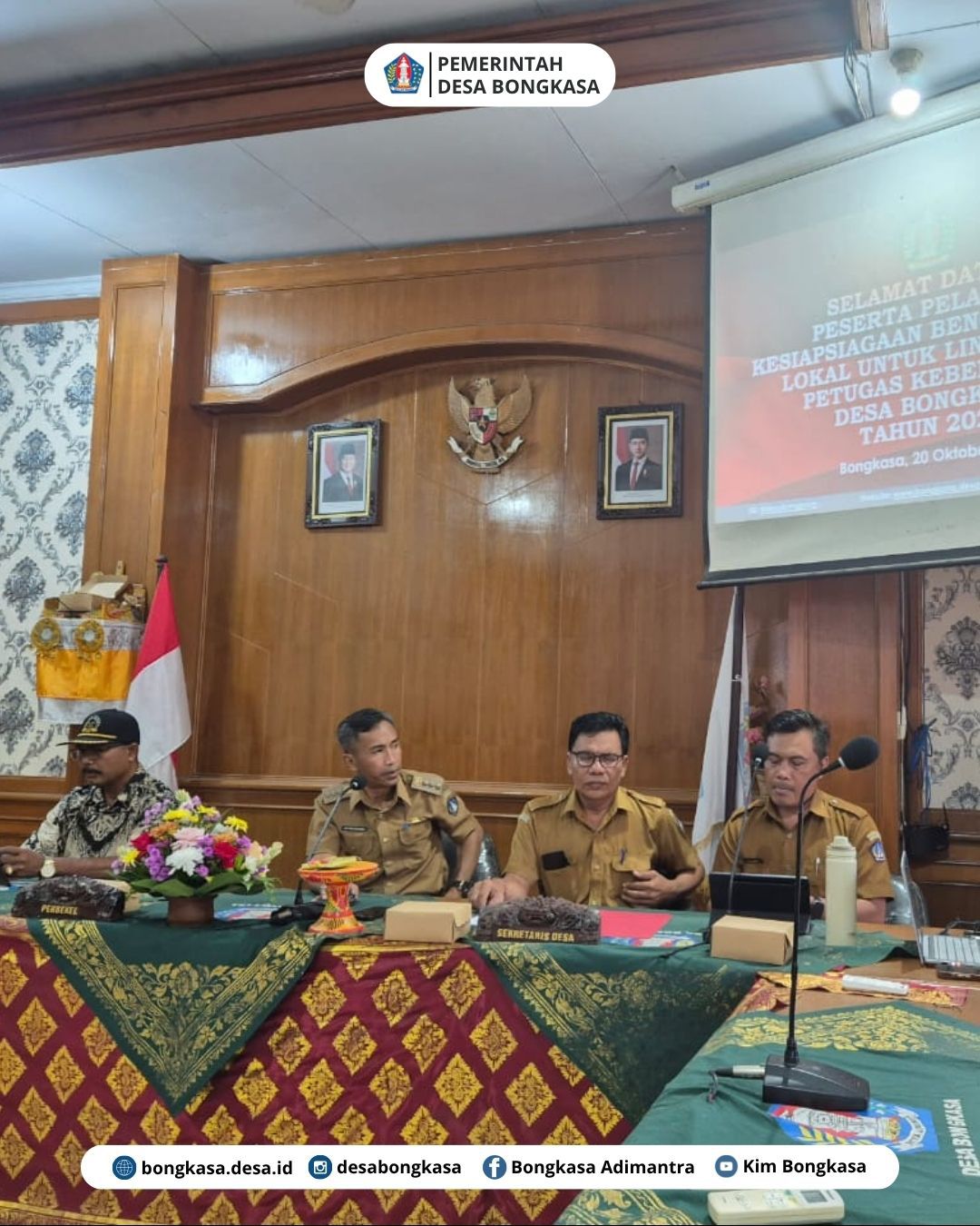 Pelatihan Kesiapsiagaan Bencana Skala Lokal Desa Bongkasa Tahun 2025