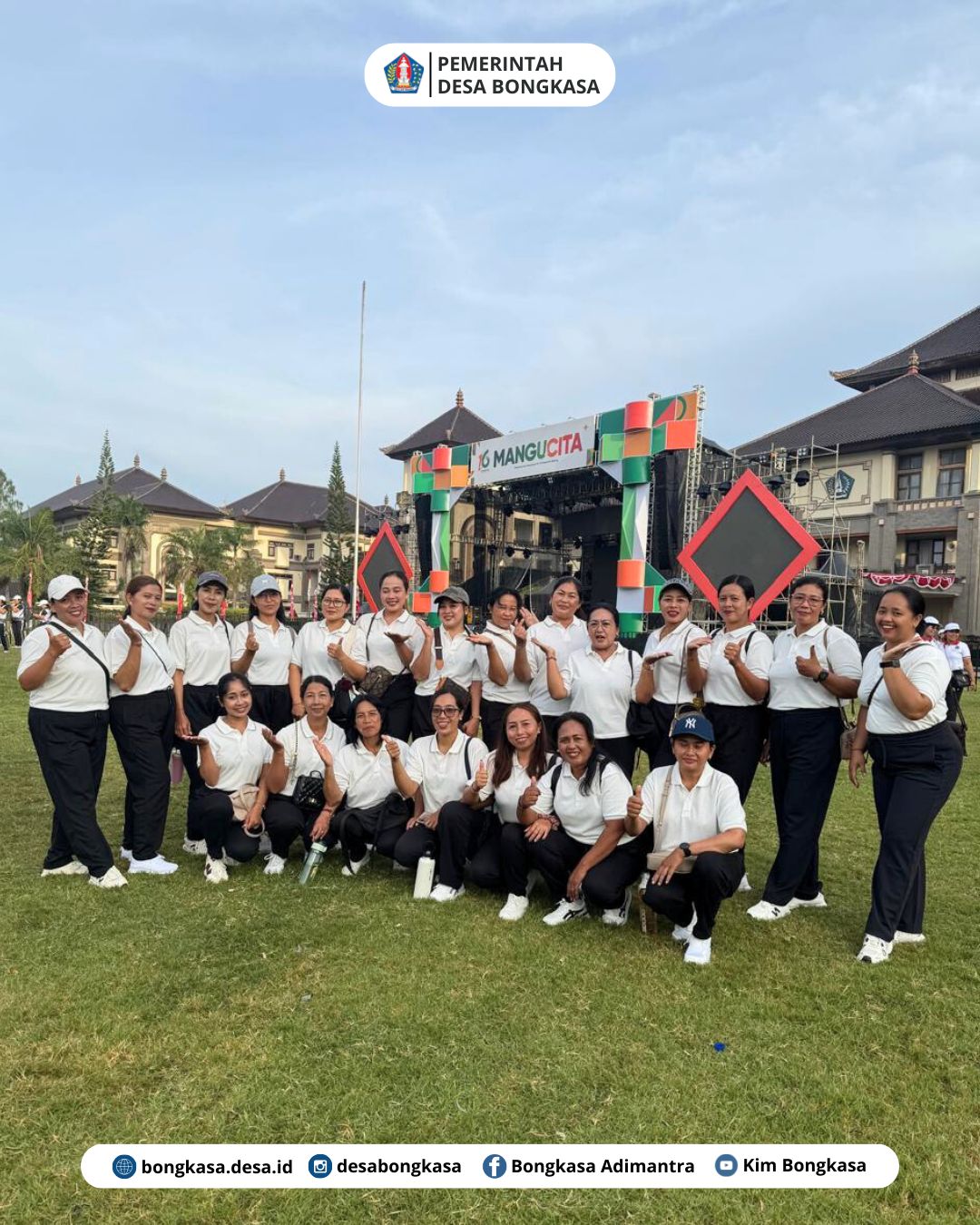 PKK Desa Bongkasa Turut Berpartisipasi Dalam acara Senam Bersama