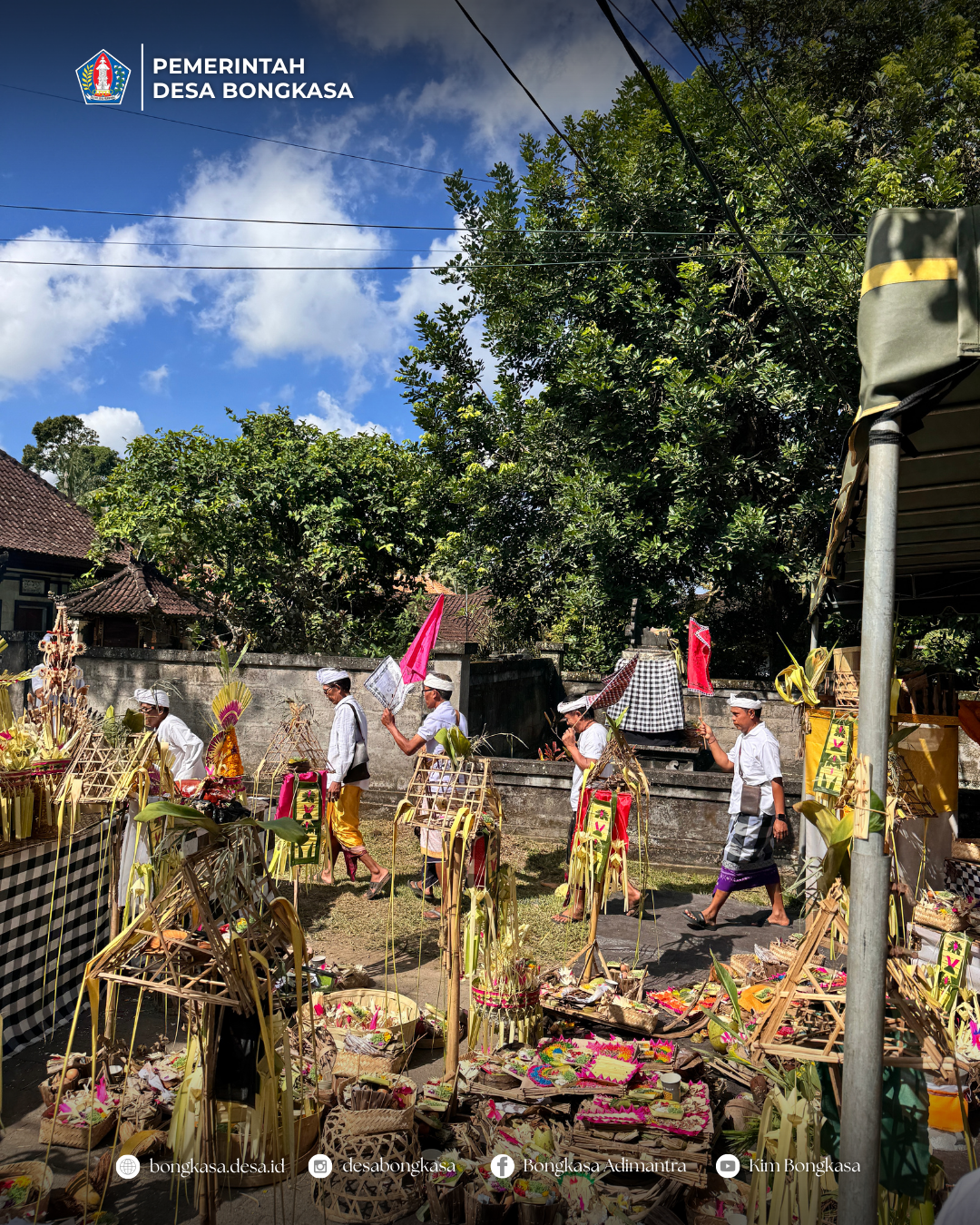 Upacara Tawur yang bertempat di Catus Pata Banjar Tanggayuda