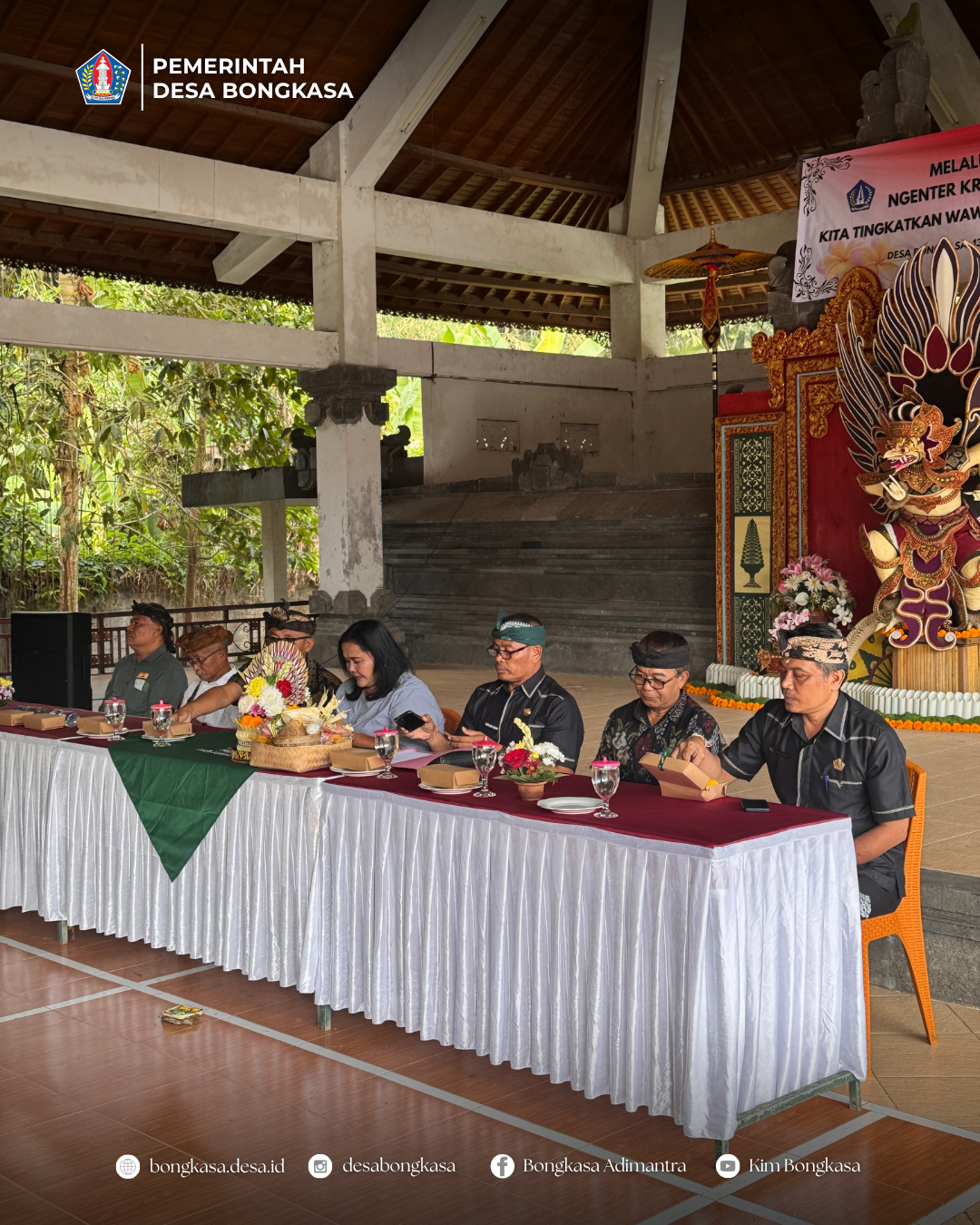 Pelatihan Ngenter Kramaning Sembah di Desa Bongkasa