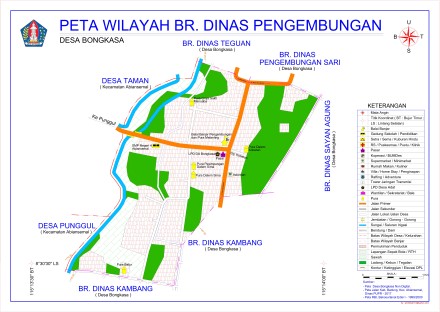 Peta Wilayah Banjar Dinas Pengembungan